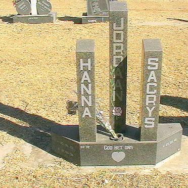 JORDAAN Sagrys 1945- &amp; Hanna 1951-1994