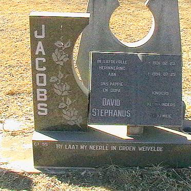 JACOBS David Stephanus 1931-1994