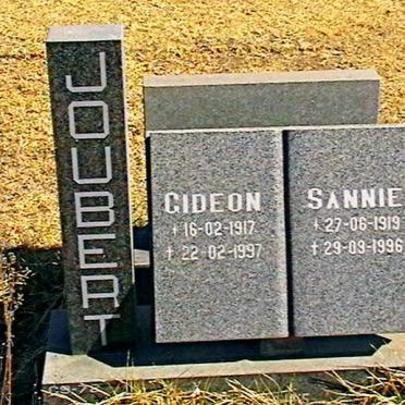 JOUBERT Gideon 1917-1997 &amp; Sannie 1919-1996