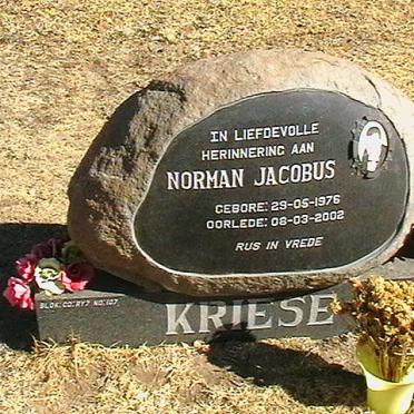 KRIESE Norman Jacobus 1976-2002