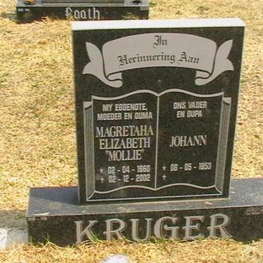 KRUGER Johann 1953- &amp; Magretaha Elizabeth 1960-2002
