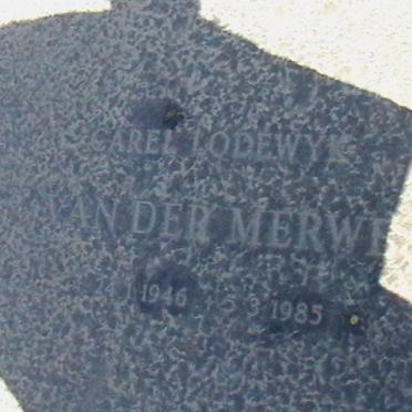 MERWE Carel Lodewyk, van der 1946-1985