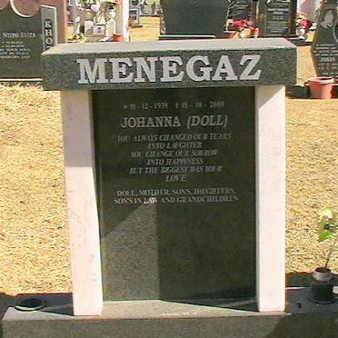 MENEGAZ Johanna 1939-2000