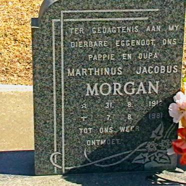 MORGAN Marthinus Jacobus 1912-1981
