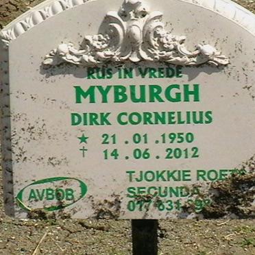 MYBURGH Dirk Cornelius 1950-2012
