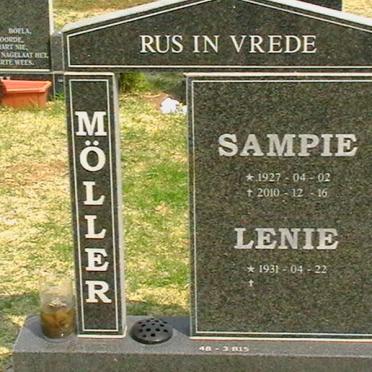 MÖLLER Sampie 1927-2010 &amp; Lenie 1931-