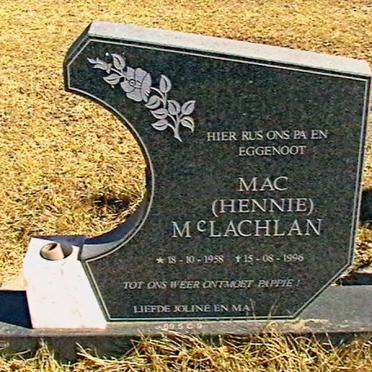McLACHLAN Hennie 1958-1996