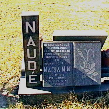 NAUDÉ Maria M.M. 1915-1996