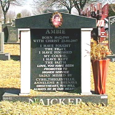 NAICKER Ambie 1949-2007