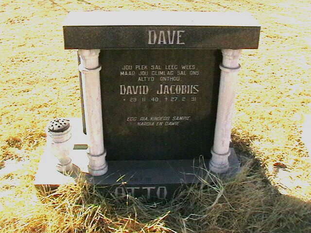 OTTO David Jacobus 1940-1991