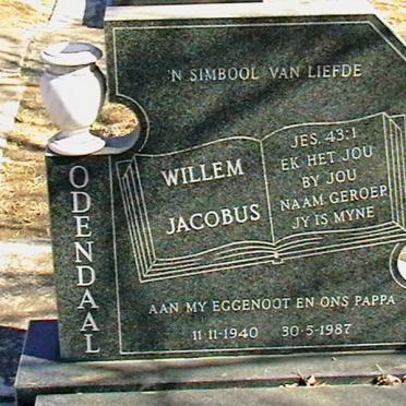 ODENDAAL Willem Jacobus 1940-1987