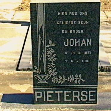 PIETERSE Johan 1951-1981