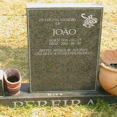 PEREIRA Joäo 1936-2002