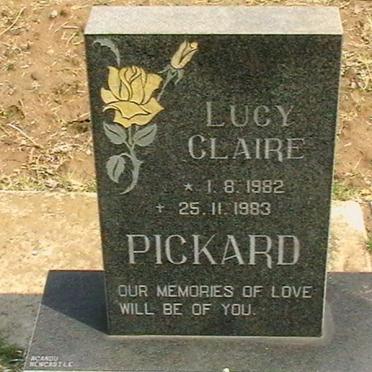 PICKARD Lucy Claire 1982-1983
