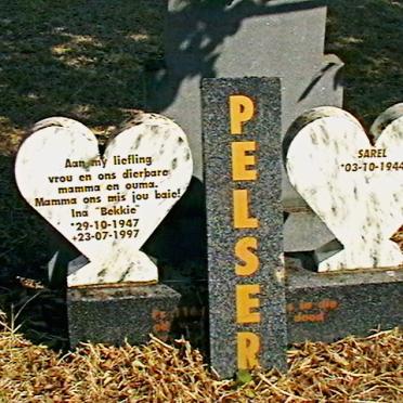 PELSER Sarel 1944- &amp; Ina 1947-1997