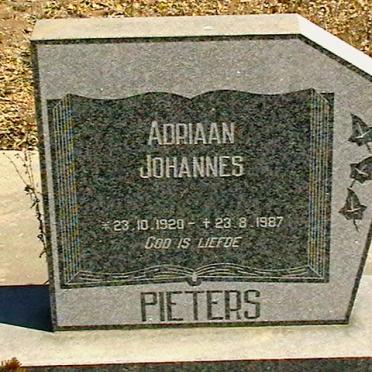 PIETERS Adriaan Johannes 1920-1987