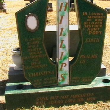 PHILLIPS Christina 1924-1994 :: PHILLIPS Edith 1949-2008