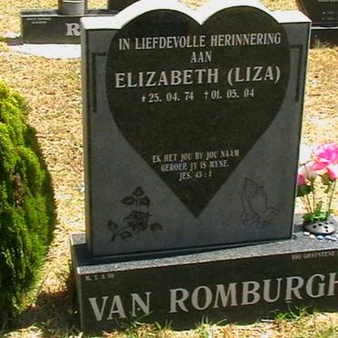 ROMBURGH Elizabeth, van 1974-2004