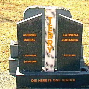 TERRY Andries Daniël 1934-1998 &amp; Katriena Johanna 1935-