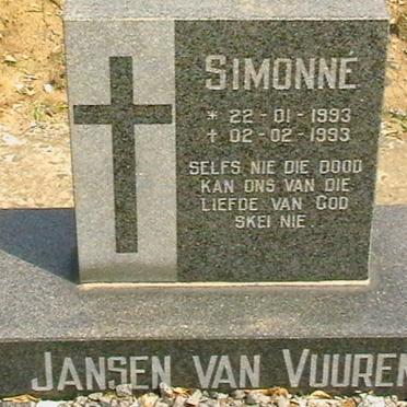 VUUREN Simonné, Jansen van 1993-1993