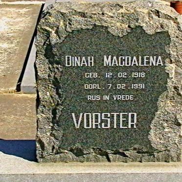 VORSTER Dinah Magdalena 1918-1991