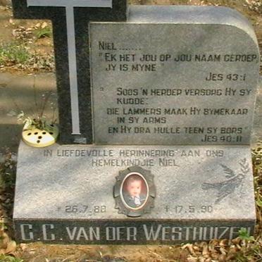 WESTHUIZEN G.C., van der 1988-1990
