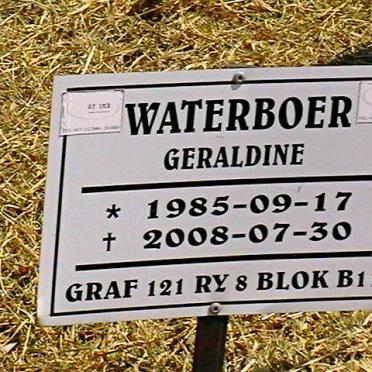WATERBOER Geraldine 1985-2008