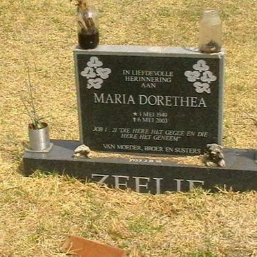 ZEELIE Maria Dorethea 1949-2003