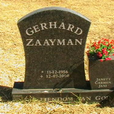 ZAAYMAN Gerhard 1956-2000