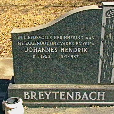 BREYTENBACH Johannes Hendrik 1925-1987