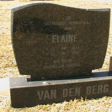 BERG Elaine, van den 1979-1996