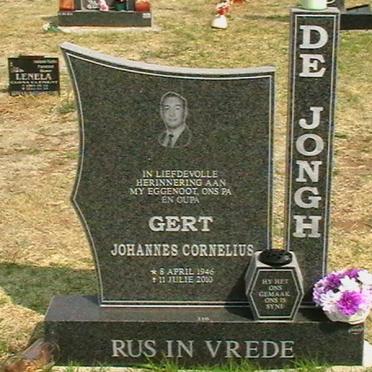JONGH Gert Johannes Cornelius, de 1946-2010