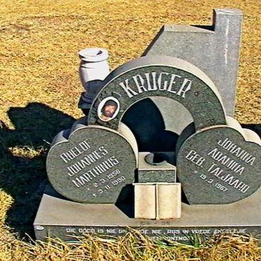 KRUGER Roelof Johannes Marthinus 1956-1990 &amp; Johanna Adamina TALJAARD 1957-