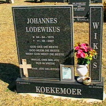 KOEKEMOER Johannes Lodewikus 1975-2007