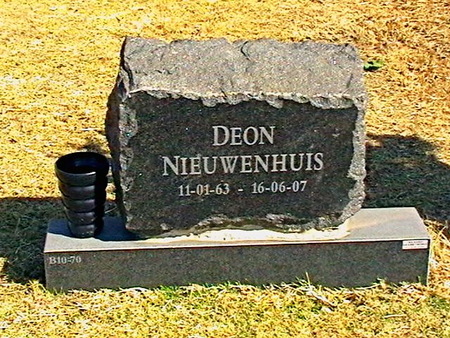 NIEUWENHUIS Deon 1963-2007