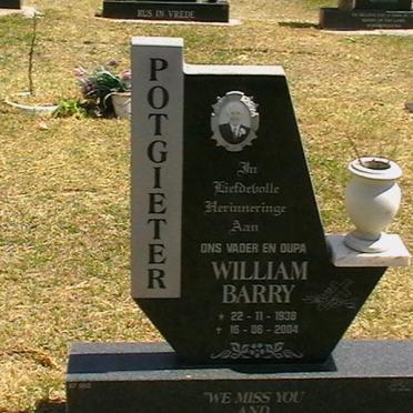 POTGIETER William Barry 1938-2004