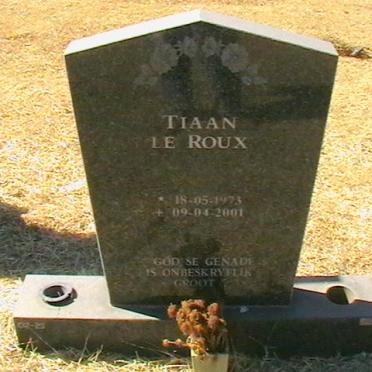 ROUX Tiaan, le 1973-2001