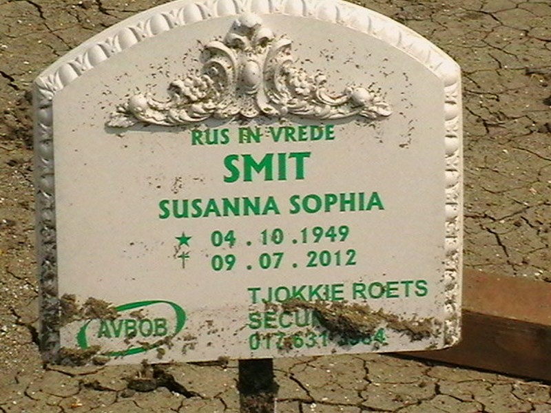 SMIT Susanna Sophia 1949-2012