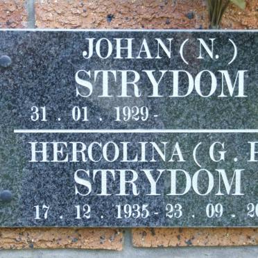 STRYDOM N. 1929- &amp; G.P. 1935-2013