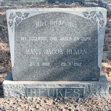 BEUKES Hans Jacob Human 1888-1962