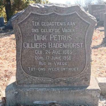 BADENHORST Dirk Petrus Cilliers 1885-1956