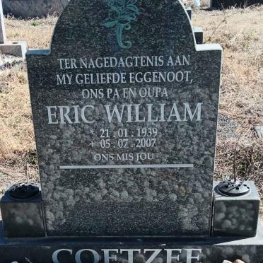 COETZEE Eric William 1939-2007 :: COETZEE Thomas J. 1962-2024