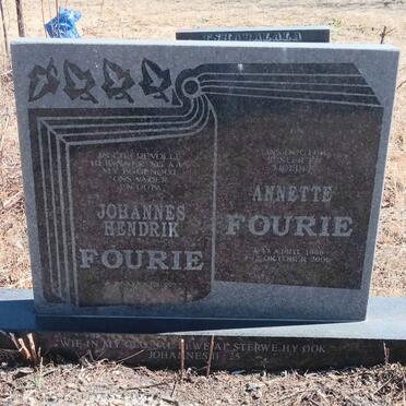 FOURIE Johannes Hendrik ? & Annette FOURIE 1968-2006