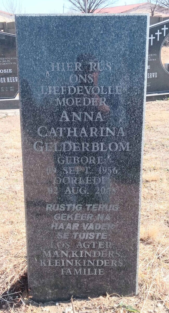 GELDERBLOM Anna Catharina 1956-201?