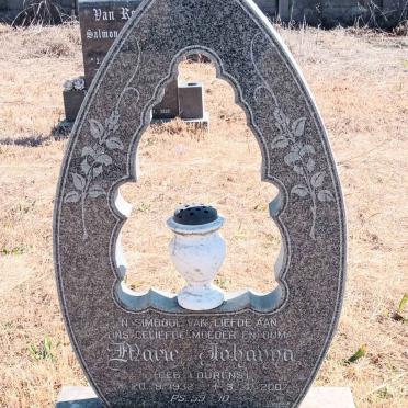 GREEFF Marie Johanna nee LOURENS 1932-2007