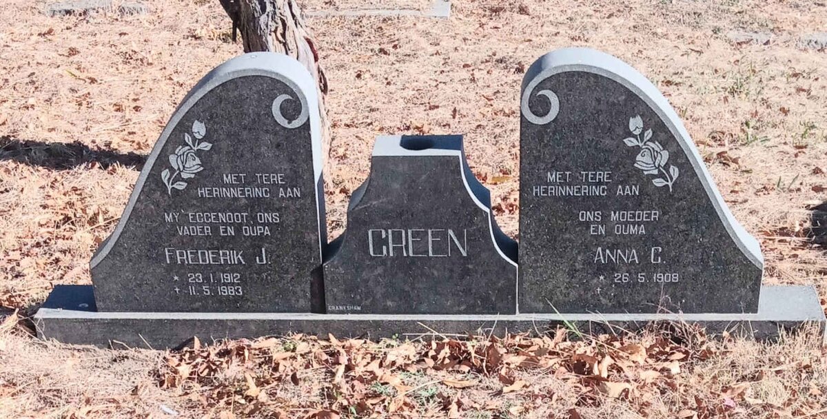 GREEN Frederik J. 1912-1983 & Anna C. 1908-