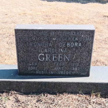 GREEN Leonora Debora Carolina  1919-1983