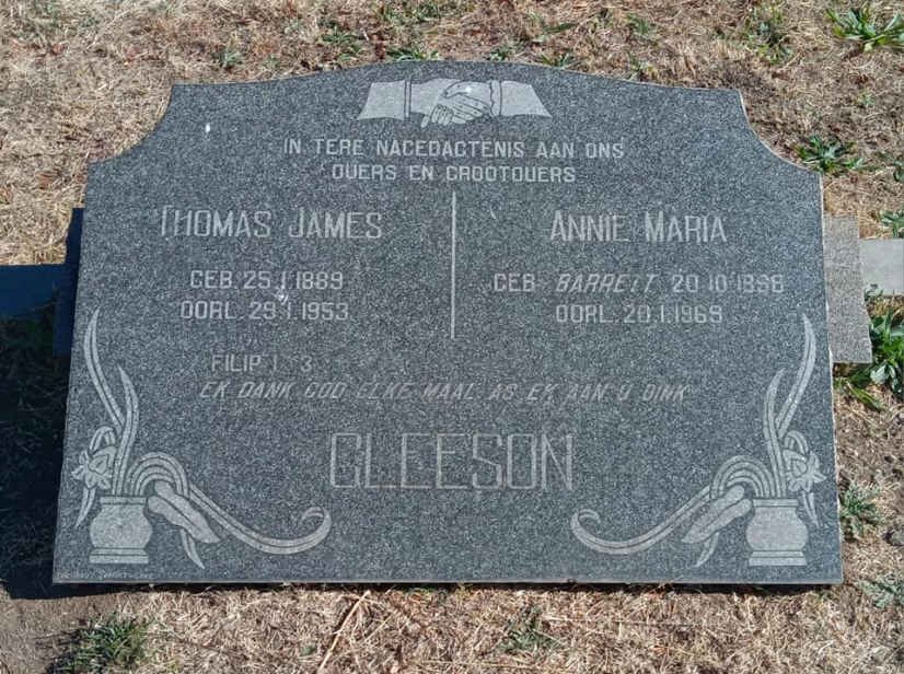 GLEESON Thomas James 1889-1953 & Annie Maria BARRETT 1898-1969