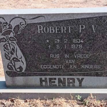 HENRY Robert P.V. 1934-1979