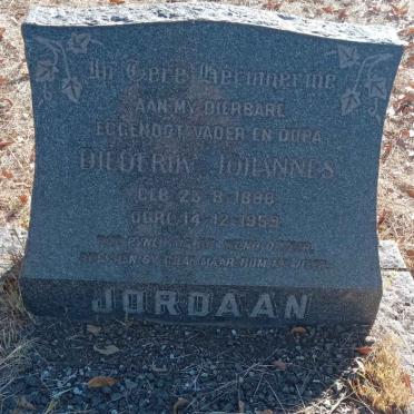 JORDAAN Diederik Johannes 1888-1959